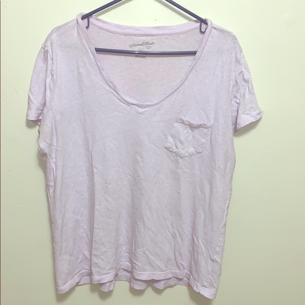 Lavender V-Neck Tee